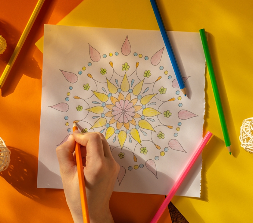 ABM meditatives Mandala malen 