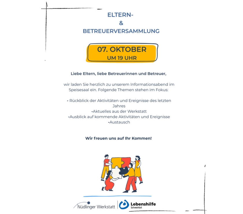 Eltern- &amp; Betreuerversammlung 2026